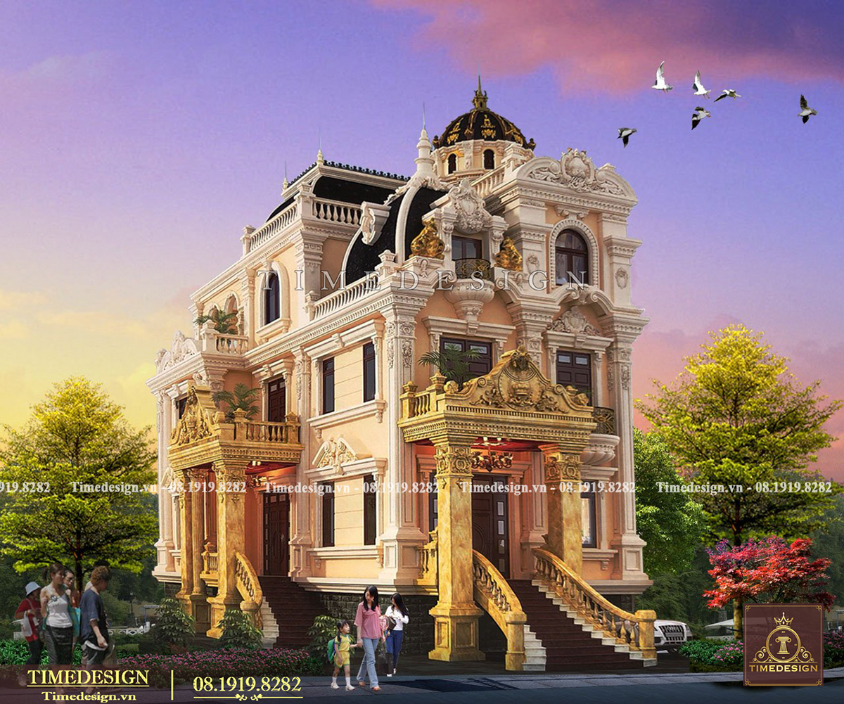 Biệt thự 3 tầng cổ điển đẹp kiểu pháp | Phan Kiến Phát Co.,Ltd