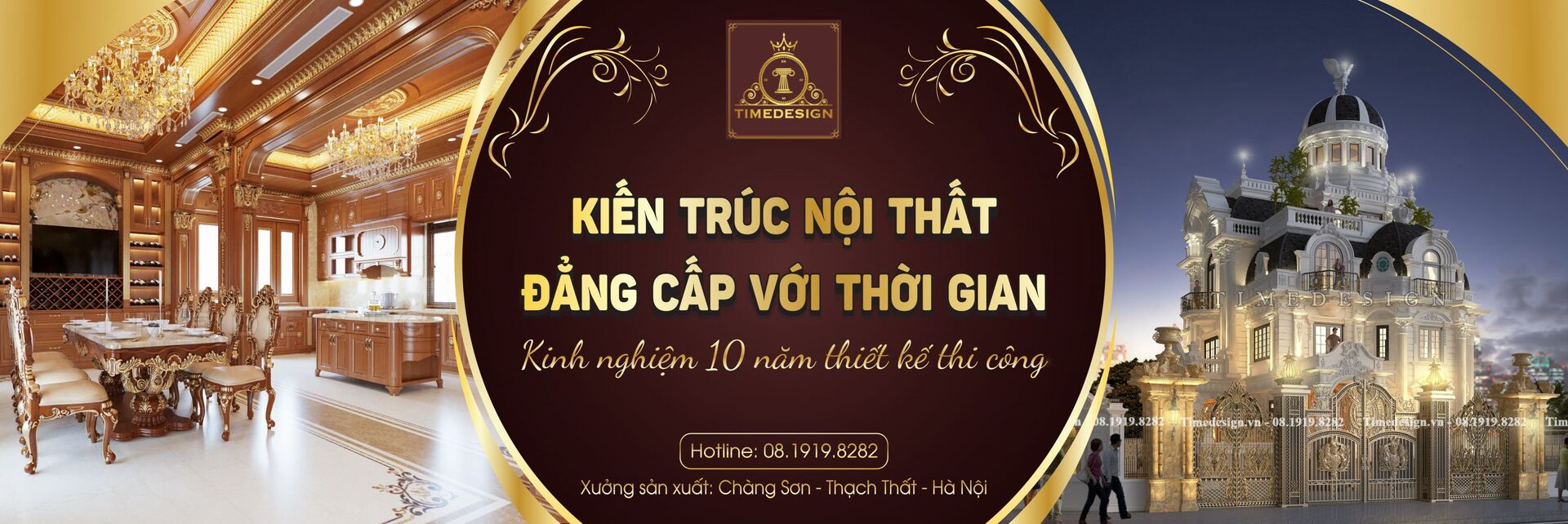 TimeDesign - Công ty chuyên nhận thiết kế biệt thự 2 tầng 